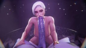 Tracer &amp; D.Va Late Night Party - Futa 3D Orgy Full ( New Realistic )