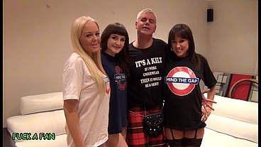 FUCK A FAN 4K – "THIS IS HEAVEN" Scooby GETS TRIPLE BLOWJOB from BRITISH BABES