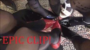 THE FEMDOM WEEKEND - The human doormat - Dirty soles licking, shoe domination