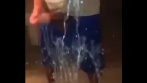 Guy Shoots Cum Ropes on Mirror in Intense Jerk Off Session
