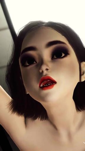 Crazy sex in the prison. A sexy brunette with many boobs gets fucked hard by a butcher