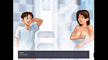 Curvy milf Debbie practices kissing in summertime saga episode 27