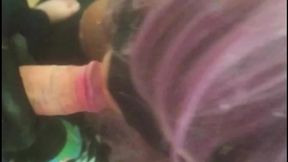 Hot ebony wife sucks and takes man's load
