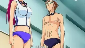 Busty Swim Bunny Tempted by Horny Coach in Hot Hentai Locker Room Fling
