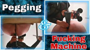 Spanking, Pegging &amp; Fucking Machine! Femdom Bondage BDSM Anal Prostate Discipline Real Homemade Amateur Couple Female Domination