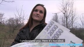 European Agent's Hot Chick Takes Cash for Sex