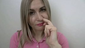 I love how peaceful you look while picking your nose MP4 HD 720p