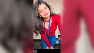 Indian Girl Chinmayee Sahoo Desi Dress change