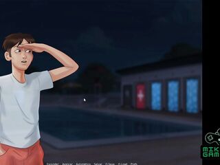 2D Porn Game, Summertime Saga Clip 91 - Town Pool
