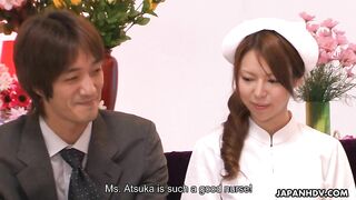 Nurse Rino Asuka gets pleased by her patient