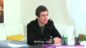 Anna Rose's Tight Pussy Filled With Cum During Office Audition