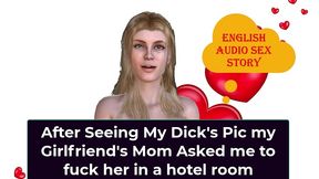 after seeing my dick s pic my girlfriend s mom asked me to fuck her in a hotel room - english audio sex story