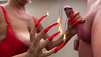 Milf stepmom handjob extreme long nails bizarre