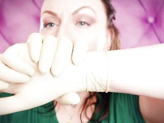 ASMR: gloves fetish. Double latex gloves. (SFW)