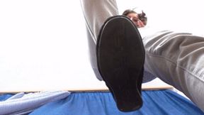 Young tall chick demonstrates how she can step on you, fc073h 720p