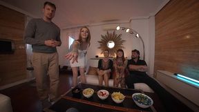 we invited the hot letting agent over for a house warming party!