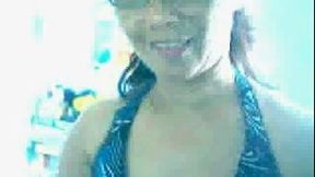 Mature and horny Filipina chatting with me on webcam
