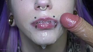 Dark Lipstick Spitty Mouth Fetish JOI HD MV Trailer