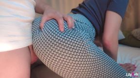 OOOPS! Ripped leggings torn while pounding her massive tits in yoga pants