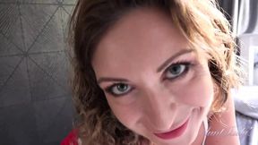 Hot MILF Landlady Julia North bends over for a POV fuck