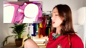 CUTE BRUNETTE MASTURBATES TO LEWDFROGGO