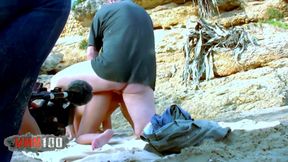 Porn Shooting at The Beach with 2 Hot Sluts