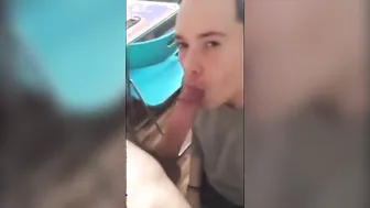 Twink amateur swallows a thick cumshot after blowjob