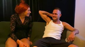 s. teaches mom how to give a good blowjob