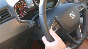 Pedal pumping outdoor flashing &amp; finger fucking