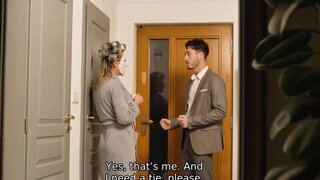 Big boobs blonde is getting energetic fucking today