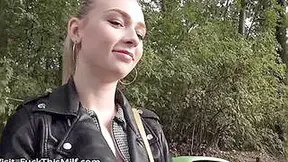 Amateur Czech Chick Shows Talents Of Her Mouth And Pussy In Public 2 - Abigail Mac