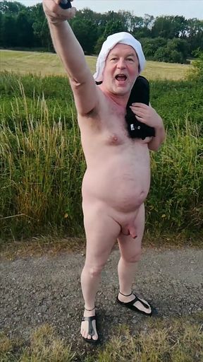 Horny Jerking off in Nature as an Exhibitionist