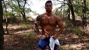Maskurbate - Angelo got fucked hard in the woods