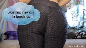 worship my ass in leggings