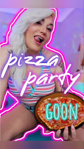 Pizza Party Goon: A Topless Body Worship Tease