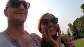 ”Adorable Asian teen amateur homemade porno after a day out sightseeing”