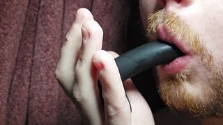 A Taunt of My First-ever Time Gargling a Fake penis :)