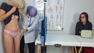 Stepmother takes her stepdaughter to the naughty gynecologist!