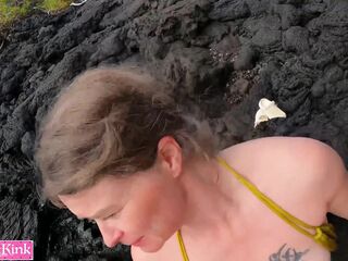 Cumslut Jade Kink Deepthroat Gagging And Facial Near Beach