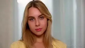 Bearded lad prepares blonde pussy with cunnilingus