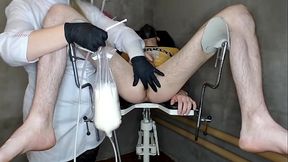Milk Enema from a Curvy Nurse