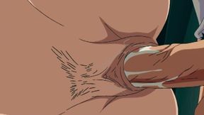 Girl Masturbates And Swallows Neighbors Cock With Her Hairy Pussy