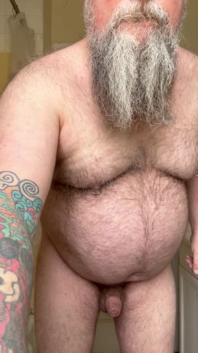 Hairy bear gyrating