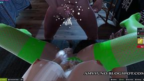 Virtual Couple's Steamy Online Encounter!