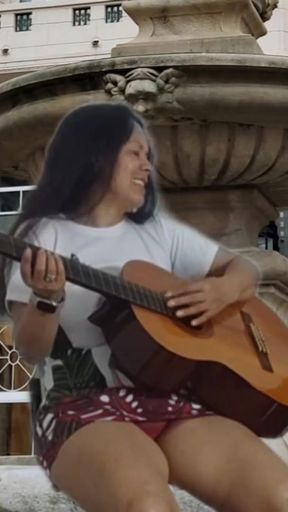 Stunning moment from "HOT GUITAR LESSON WITH ADAMANDEVE AND LUPO"