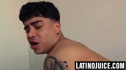 Muscular Cain Gomez kneels to worship my cock and balls