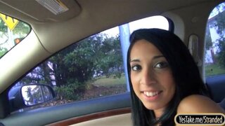 Latina teen Mia Hurley fucked in public