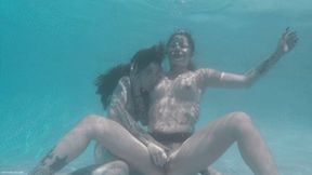 Underwater Lesbians 2 - Vanessa Vega & Charlotte Sartre Swimming Girl Girl Pussy Eating Finger Fucking Wet Look MP4
