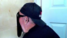 A Chocolate Visits Gloryhole and Cums