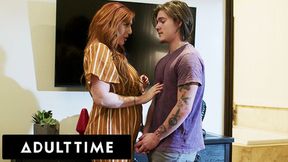 Adult Time - Big Natural MILF Lauren Phillips Screws Her Naughty&#x1F608; Stepson's Ass&#x1F351; Skillfully!
